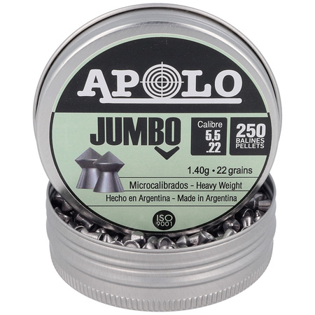 Apolo Jumbo 5.52 mm shotgun shell 250 rounds. 1.40g/22.0gr (19921-2)