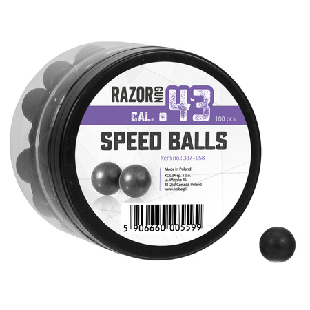 RazorGun - Rubber bullets cal. .43 / 100 pcs. for Umarex M&P9c TPM1 PPQ