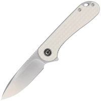 Civivi Elementum Flipper Ivory G10 knife, Satin D2 (C907A-3)