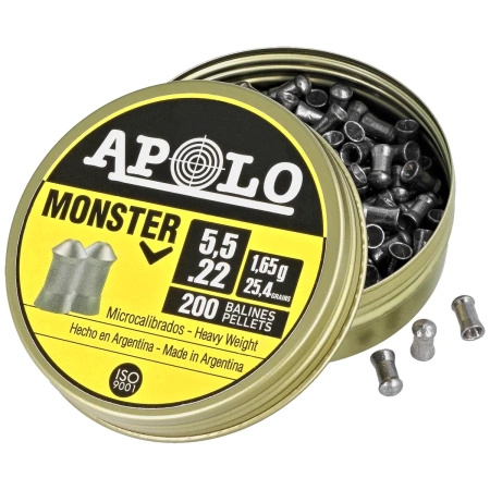 Apolo - Monster 5.52 mm shotgun shell, 200 rounds. 1.65g/25.4gr (19931-2)
