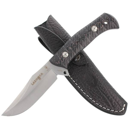 Muela Full Tang Micarta Black 125mm Hunting Knife (LAKHOTA-12M)