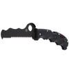 Spyderco Assist Lightweight Black / Black Blade Combination Folding Knife - C79PSBBK