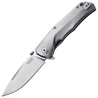 LionSteel T folding knife.R.E., Titanium, Stonewash M390 by Molletta (TRE BL)