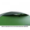 Husky - Hiking tent BRET 2 - green
