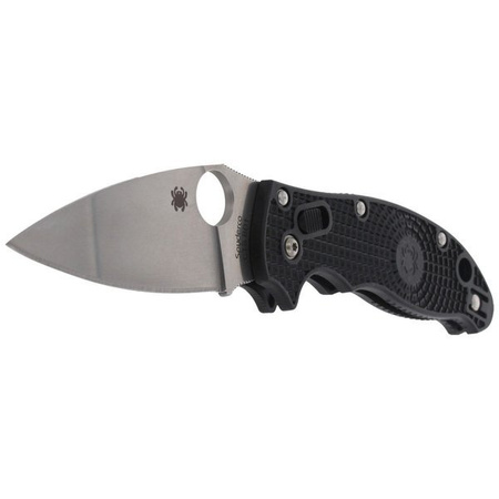 Spyderco Manix 2 Black Lightweight Plain Folding Knife - C101PBK2