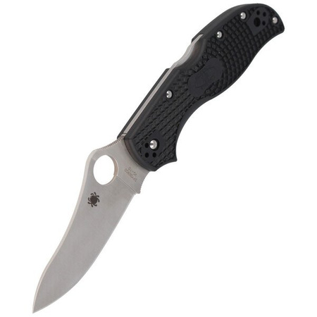 Spyderco Stretch 2 Lightweight Black Plain Folding Knife - C90PBK2