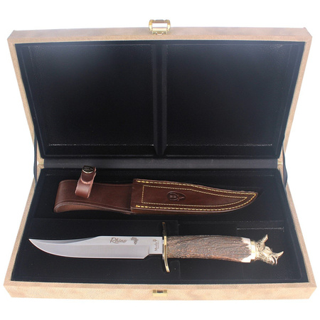 Muela Deer Stag 160mm Hunting Knife, Gift Box (RHINO-16BF)