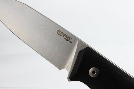 LionSteel Bushcraft G10 Black / Satin Blade knife (B35 GBK)