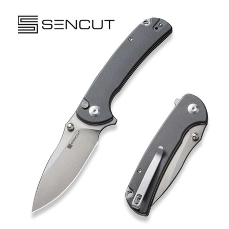 Sencut Pulsewave Gray G10, Satin 9Cr18MoV Folding Knife (S23032-2)