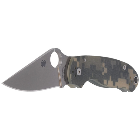 Spyderco Para 3 G-10 Digital Camo Plain Folding Knife - C223GPCMO