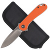 CIVIVI Elementum Flipper Orange G10 knife, Satin Finish (C907R)