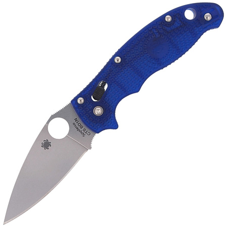 Spyderco Manix 2 FRCP Blue CTS-BD1N Plain Folding Knife (C101PBL2)