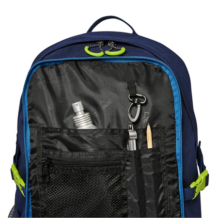 Campus - HORTON 30L dark blue/blue/lime city backpack