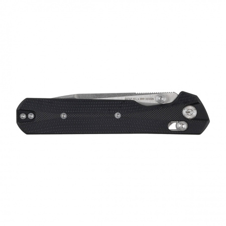 KNIVESPL - The First CPM MagnaCut folding knife, black G10, Stonewashed/Satin