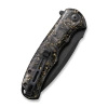 Civivi Praxis Knife Black/Gold Shredded Carbon Fiber, Black Stonewashed 9Cr18MoV (C803J)