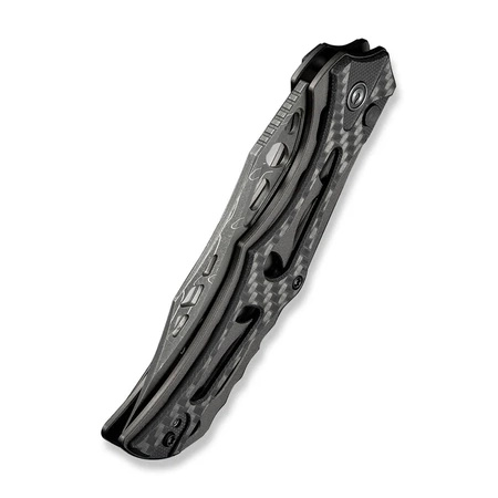 Civivi Biophase Gray Aluminum / Black G10 folding knife, Damascus (C23083C-DS1)