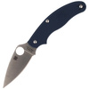 Spyderco UK Penknife FRN Dark Blue CPM S110V Plain Folding Knife - C94PDBL