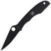 Spyderco Grasshopper Black Plain Folding Knife (C138BKP)