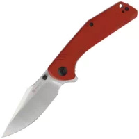 Sencut Actium Burgundy G10 Folding Knife, Satin D2 (SA02A)