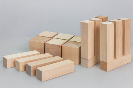Set of 18 linden wood blocks for carving - BeaverCraft BW18