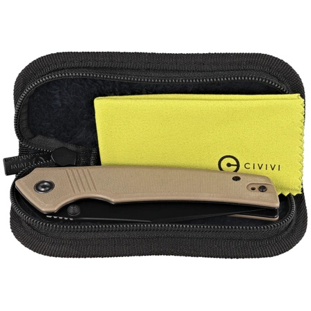 Civivi Tranquil Tan G10 Folding Knife, Black 14C28N (C23027-3)