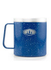 Mug with lid - GSI Glacier Stainless Camp Cup 444ml - Blue Speckle