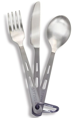 Titanium Touring Cutlery - Optimus Titanium 3-Piece Cutlery Set