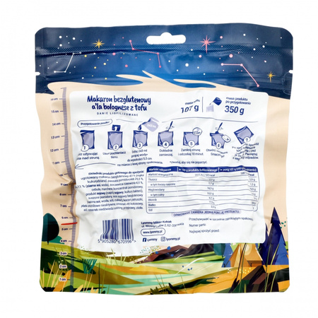 Lyommy - Freeze-dried food Pasta a'la bolognese with tofu 350 g