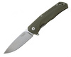 LionSteel T folding knife.R.E. G10 Green, Stone Washed Blade (TRE GGR)