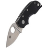 Spyderco Chicago G-10 Black Plain Folding Knife - C130GP