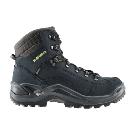 Lowa Renegade GTX Mid boots - dark blue/lime green