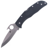 Spyderco Endela FRN Black Emerson Opener Plain Folding Knife (C243PGYW)