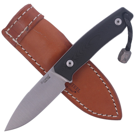 LionSteel Bushcraft G10 Black / Satin Blade knife (M1 GBK)