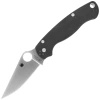 Spyderco Para Military 2 G-10 Black Plain Folding Knife - C81GP2