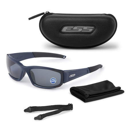 ESS - CDI Tactical Glasses - Matte Navy - Polarized Mirrored Gray - EE9002-03