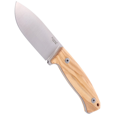 LionSteel Bushcraft Olive Wood knife, Satin Blade M390 (M2M UL)