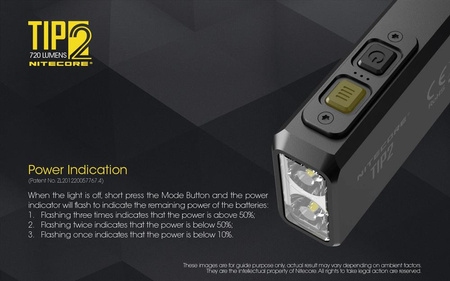 Nitecore TIP 2 flashlight 720 lumens