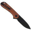 CIVIVI Elementum Flipper Knife Cuibourtia Wood, Black Stonewashed (C907U)