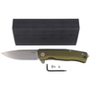 LionSteel Myto Green Aluminum Folding Knife, Stonewashed (MT01A GS)