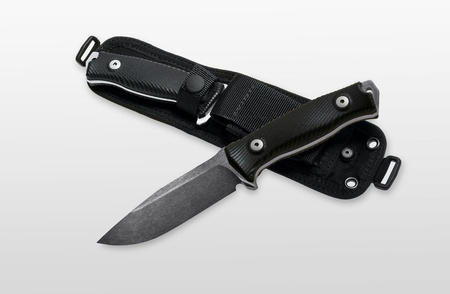 LionSteel G10 Black / Black Blade knife (M5B G10)