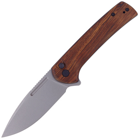 CIVIVI Conspirator Cuibourtia Wood knife, Gray Stonewashed (C21006-3)