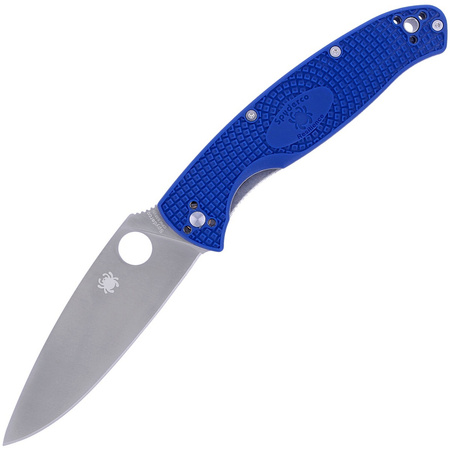 Spyderco Resilience Lightweight Blue CPM S35VN Plain Folding Knife (C142PBL)