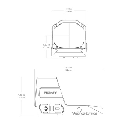 Vector Optics - Frenzy FA 1x20x24 open collimator - CZ P-10/Shadow 2 OR - Black - SCRD-82