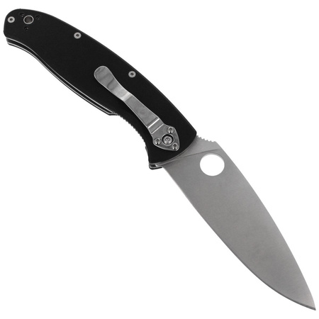 Spyderco Resilience G-10 Black Plain Folding Knife - C142GP