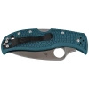 Spyderco LeafJumper Blue Lightweight FRN Folding Knife, Satin Plain K390 by Sal Glesser (C262PBLK390)