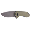 CIVIVI Elementum Flipper Knife Olive Micarta, Satin Finish (C907S)