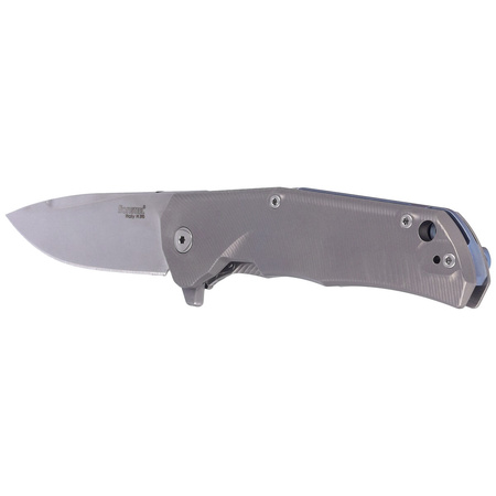 LionSteel T folding knife.R.E., Titanium, Stonewash M390 by Molletta (TRE BL)