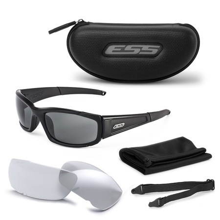 ESS - CDI tactical glasses - Black - Clear / Smoke Gray - 740-0296