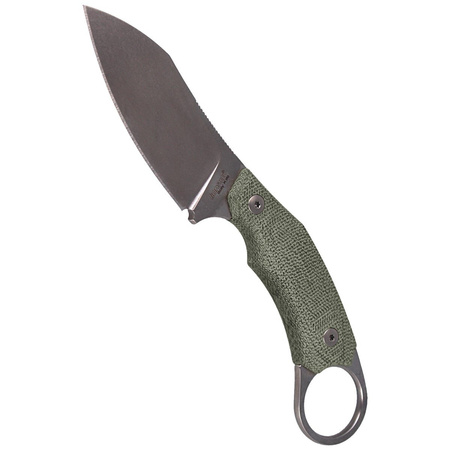 LionSteel H1 Karambit Canvas Green, Stone Washed Blade (H1 CVG) Knife