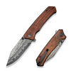 Civivi Tacticorix Guibourtia Wood Folding Knife, Damascus (C23055-DS1)